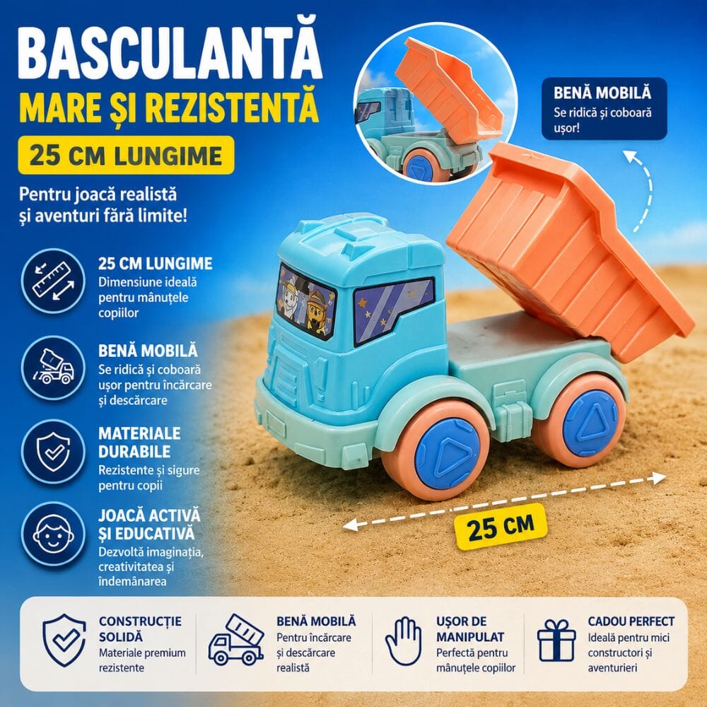 Set Jucarii de Plaja si Nisip KidProtect® SandWorld, 31 de